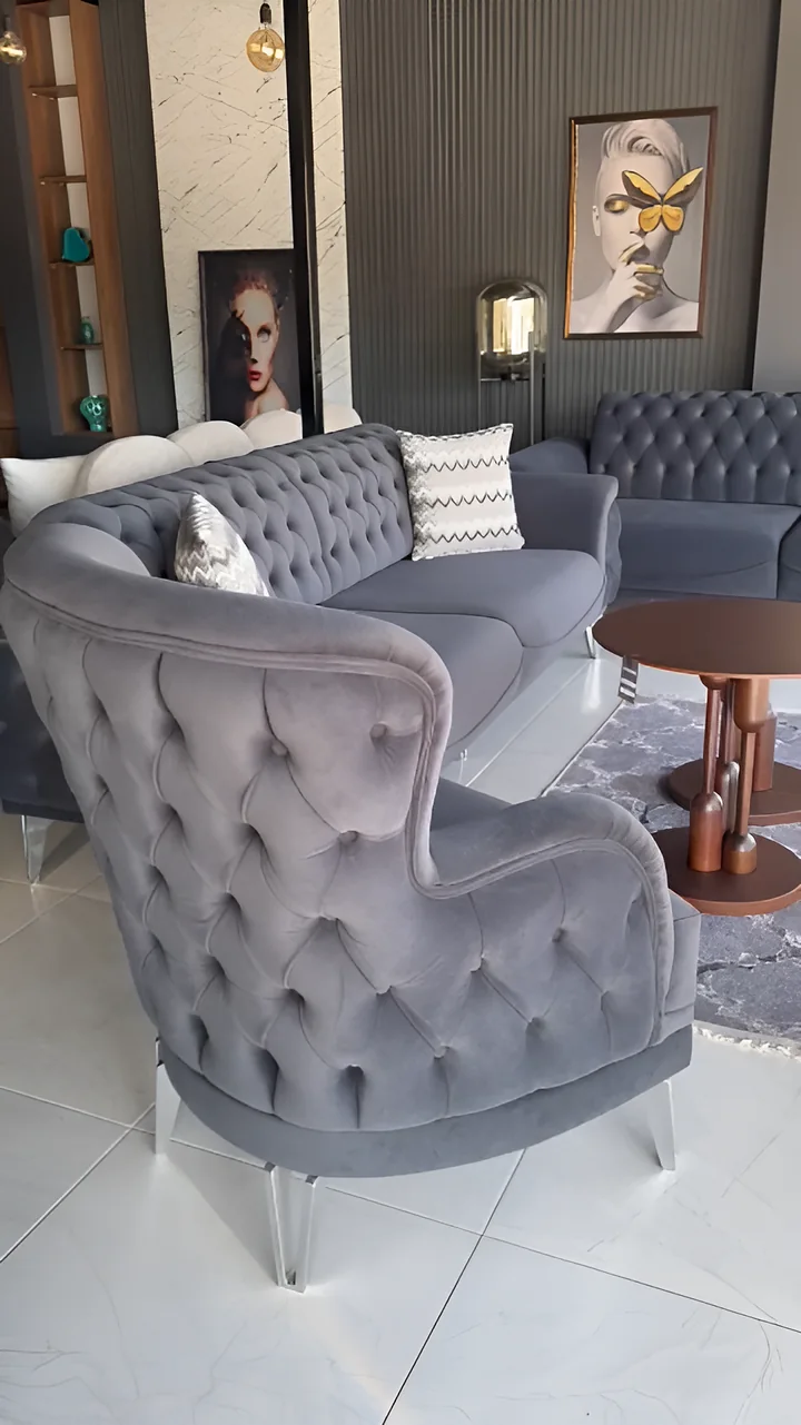 Kapitone Koltuk Takımı — Moben Home