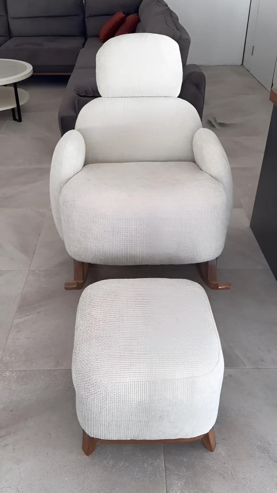 Mantar Sallanan Koltuk + Puf — Moben Home